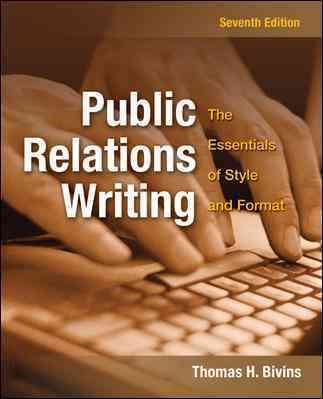 Public Relations Writing: The Essentials of Style and Format cover