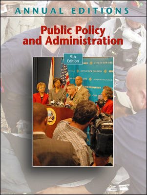 Annual Editions: Public Policy and Administration, 9/e cover