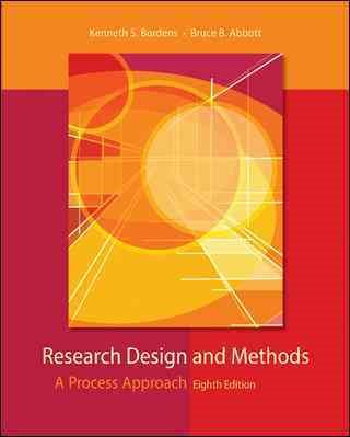 Research Design and Methods: A Process Approach cover