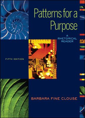 Patterns for A Purpose: A Rhetorical  Reader (book alone) cover