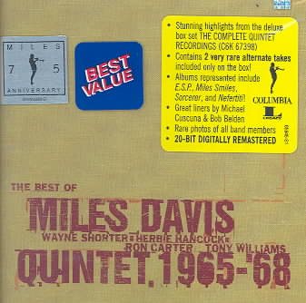 Best of Miles Davis Quintet 1965-1968 cover