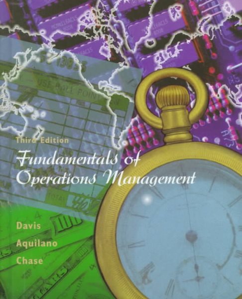 Fundamentals of Operations Management (The Irwin/McGraw-Hill Series: Operations & Decision Sciences) cover