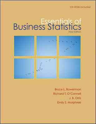 Essentials of Business Statistics with Student CD cover