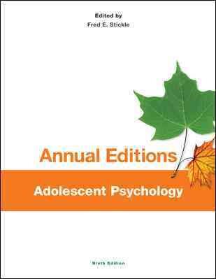 Annual Editions: Adolescent Psychology, 9/e cover