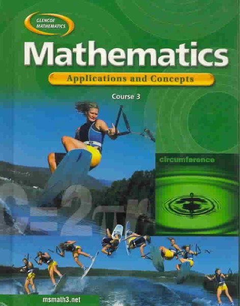 Mathematics Applications and Connections, Course 3 cover