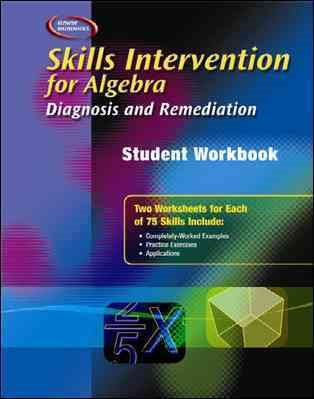 Skills Intervention for Algebra: Diagnosis and Remediation, Student Workbook (MERRILL ALGEBRA 1) cover