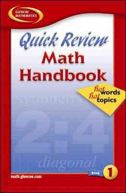 Quick Review Math Handbook: Hot Words, Hot Topics, Book 1, Student Edition cover