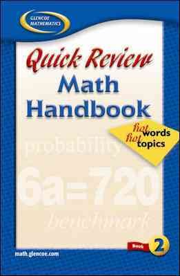 Quick Review Math Handbook: Hot Words, Hot Topics, Book 2, Student Edition cover