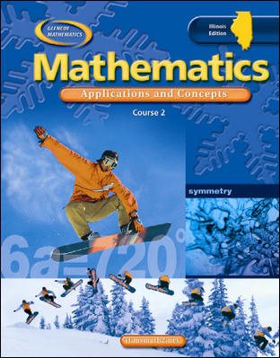 IL Mathematics: Applications and Concepts, Course 2, Student Edition cover