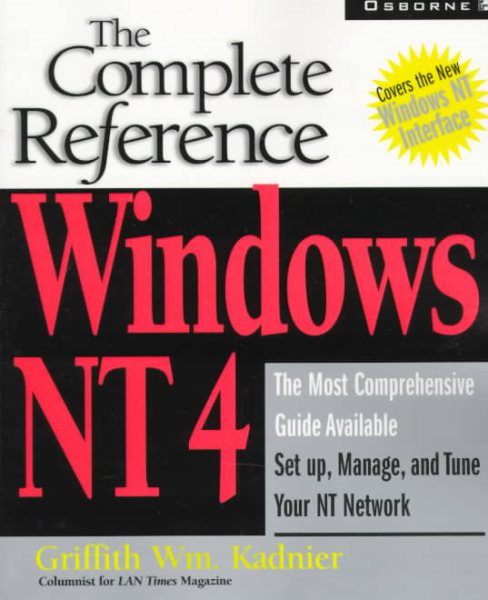 Windows Nt 4: The Complete Reference (Complete Reference Series) cover