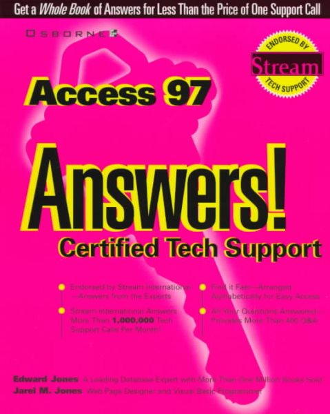 Access 97 Answers: Certified Tech Support cover