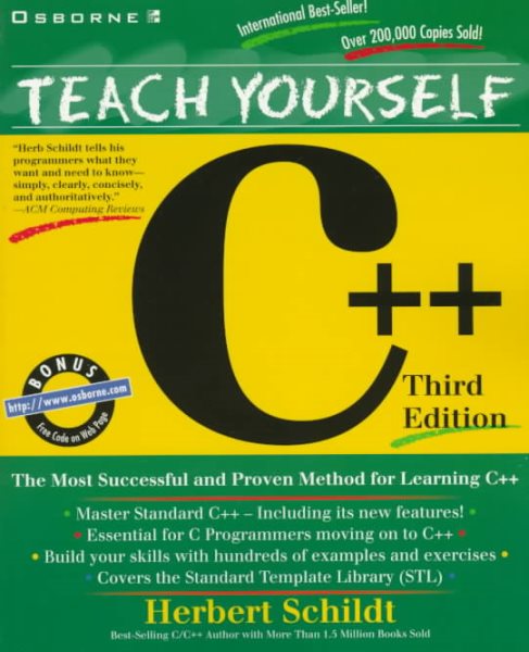 Teach Yourself C++ (Teach Yourself (McGraw-Hill)) cover