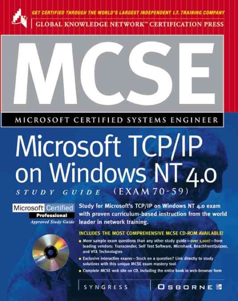 MCSE Microsoft TCP/IP on Windows NT 4.0 Study Guide (Exam 70-59) cover