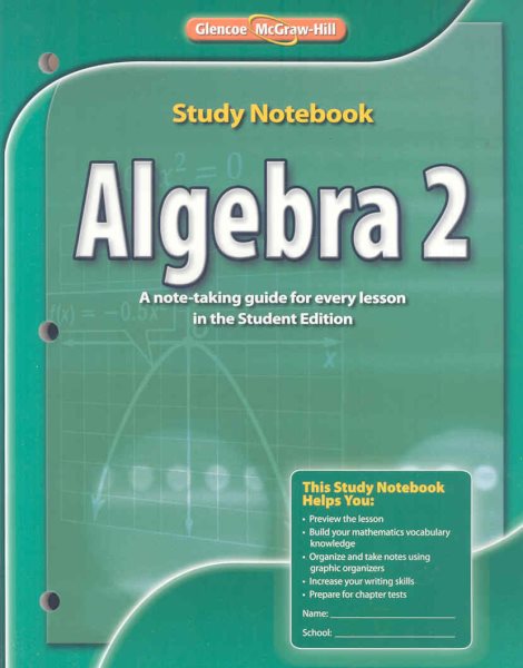 Algebra 2, Study Notebook (MERRILL ALGEBRA 2)