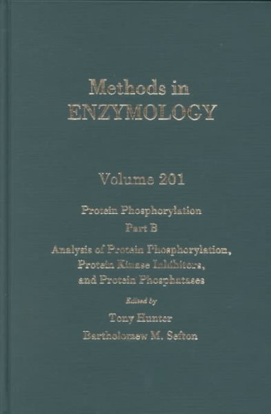 Protein Phosphorylation, Part B: Analysis of Protein Phosphorylation, Protein Kinase Inhibitors, and Protein Phosphatases (Volume 201) (Methods in Enzymology, Volume 201) cover