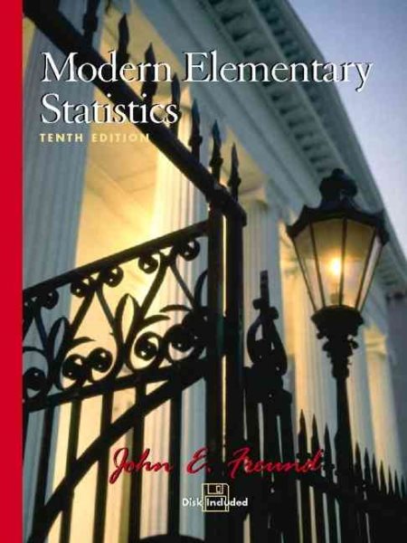 Modern Elementary Statistics (10th Edition) cover