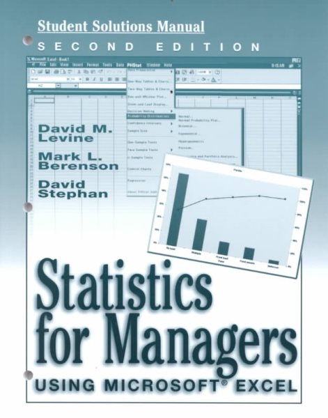 Statistics for Managers Using Microsoft Excel (Student Solutions Manual) cover