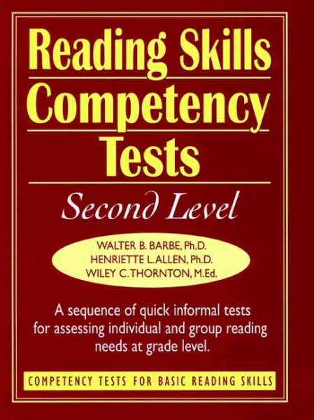 Reading Skills Competency Tests: Second Level (J-B Ed: Ready-to-Use Activities) (v. 3)