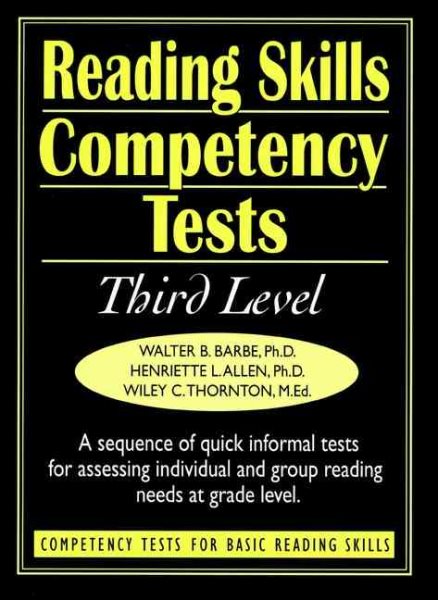 Reading Skills Competency Tests: Competency Tests for Basic Reading Skills (J-B Ed: Ready-to-Use Activities) (v. 4) cover