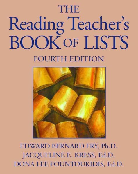 The Reading Teacher's Book of Lists (J-B Ed: Book of Lists) cover