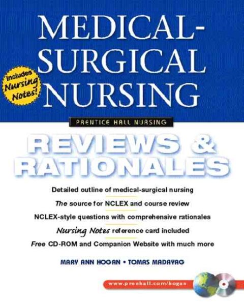 Medical-Surgical Nursing: Reviews and Rationales (Prentice Hall Nursing Reviews & Rationales Series) cover