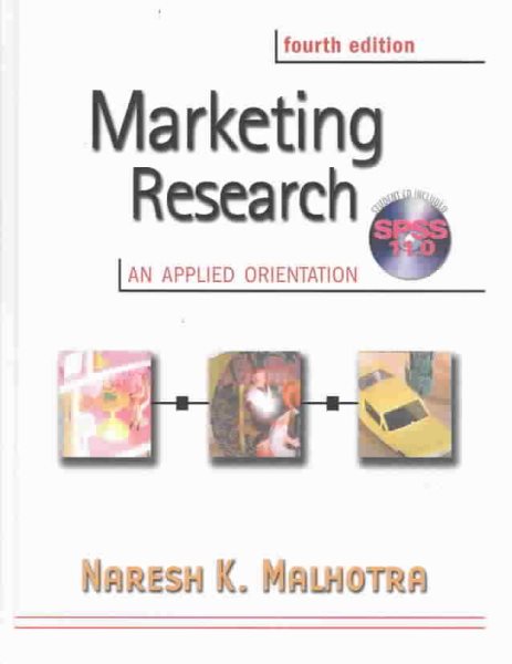 Marketing Research: An Applied Orientation cover