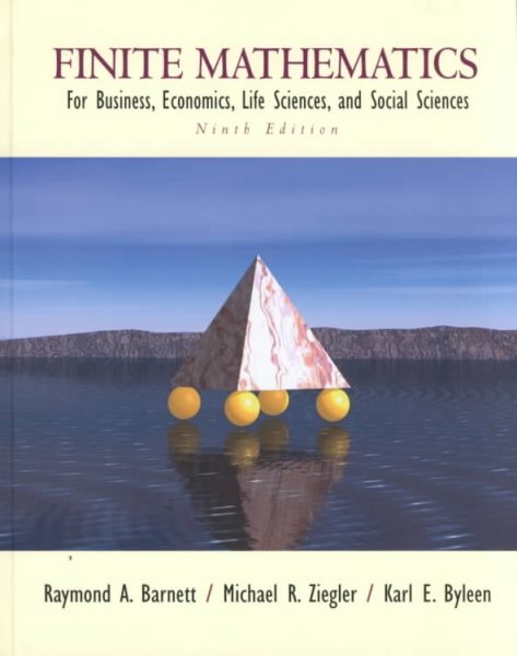 Finite Mathematics: For Business, Economics, Life Sciences, and Social Sciences cover