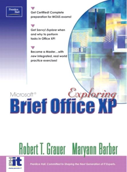 Exploring Microsoft Office Xp Professional, Brief cover