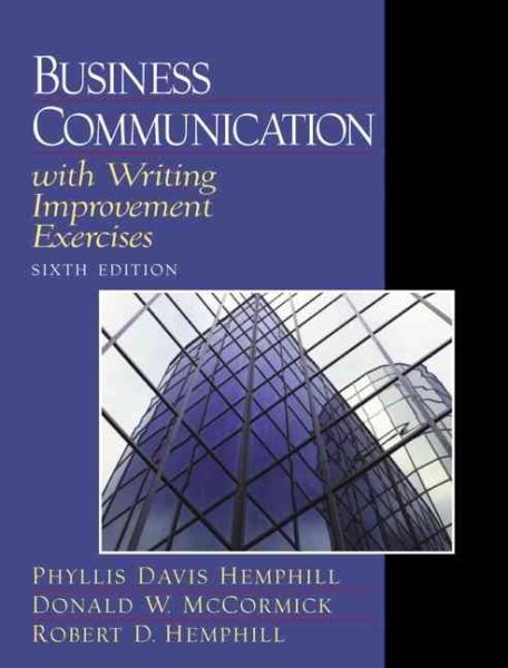Business Communication with Writing Improvement Exercises (6th Edition) cover