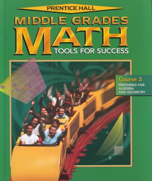 Middle Grades Math Student Edition Course 3 2001c cover