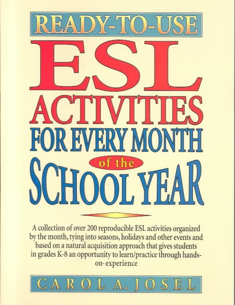 Ready-to-Use ESL Activities for Every Month of the School Year
