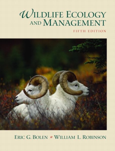 Wildlife Ecology and Management cover