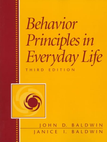 Behavior Principles in Everyday Life cover