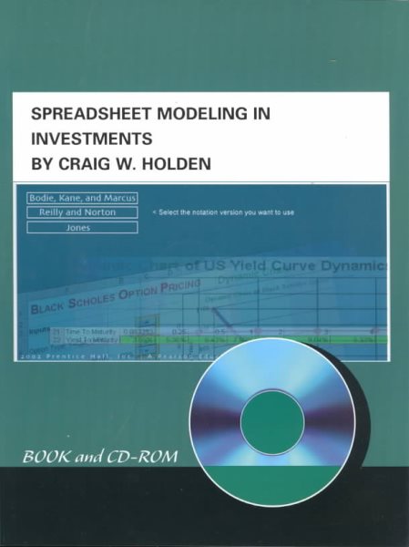 Spreadsheet Modeling in Investments Book and CD-ROM cover