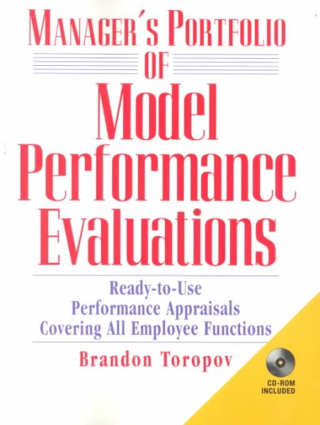 Manager's Portfolio of Model Performance Evaluations with CDROM