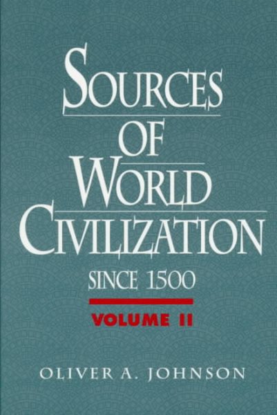 Sources of World Civilization, Vol. II: Since 1500 cover