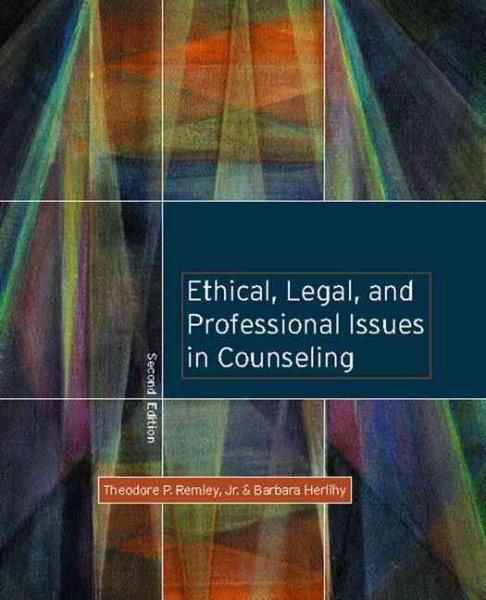 Ethical, Legal, and Professional Issues in Counseling cover
