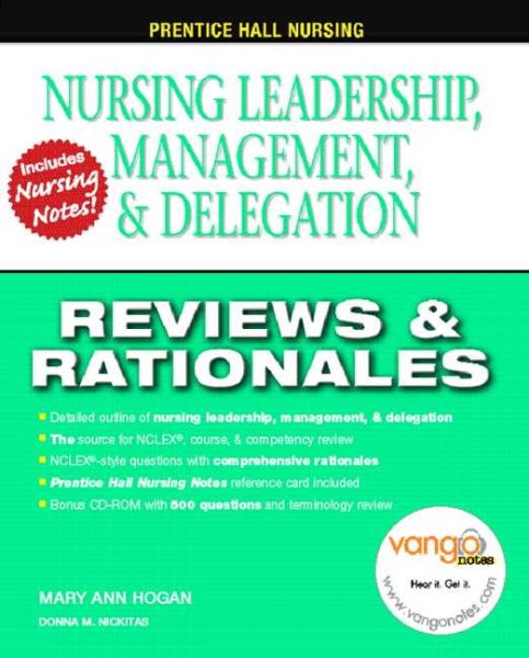 Prentice Hall Nursing Reviews and Rationales: Nursing Leadership and Management cover