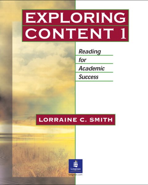 Exploring Content, Book 1: Reading for Academic Success cover