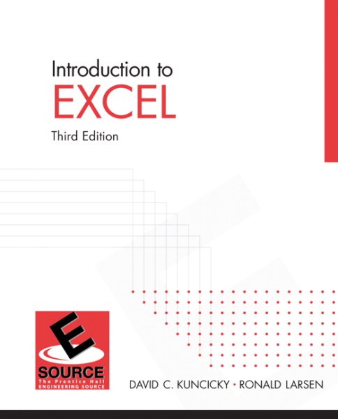 Introduction to Excel (3rd Edition) cover