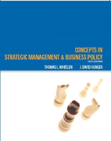 Concepts in Strategic Management and Business Policy cover