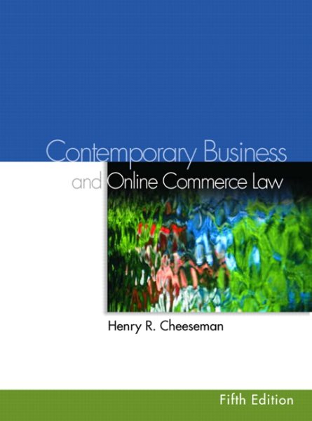 Contemporary Business Law and Online Commerce Law (5th Edition) cover
