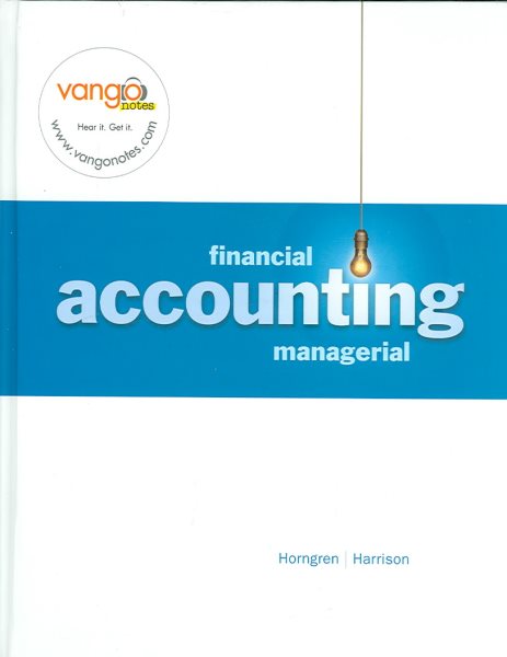 Financial/Managerial Accounting cover