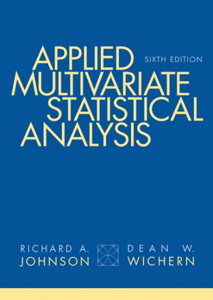 Applied Multivariate Statistical Analysis (6th Edition) cover