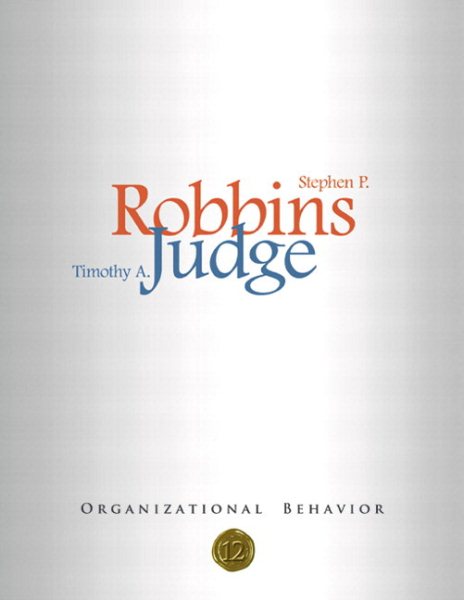 Organizational Behavior, 12th Edition (Book & CD-ROM) cover