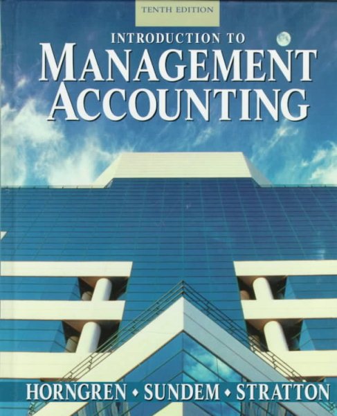 Introduction to Management Accounting cover
