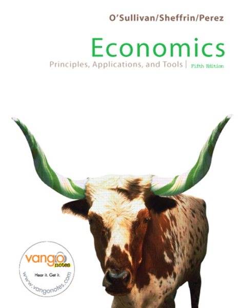 Economics: Principles, Applications, and Tools