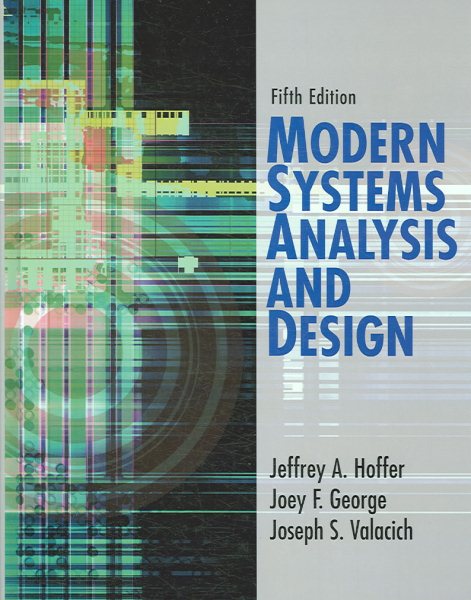 Modern Systems Analysis and Design (5th Edition) cover