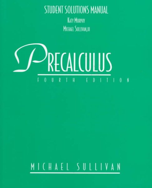 Precalculus: Student Solutions Manual cover