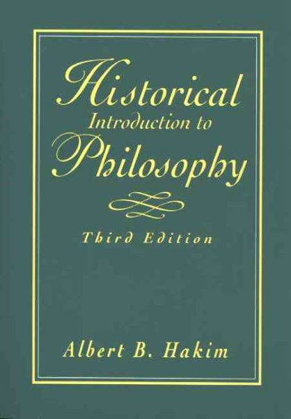 Historical Introduction to Philosophy cover